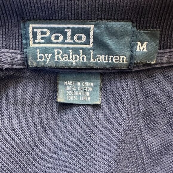 Polo Ralph Lauren Yacht Club P.R.L. Club Vintage Polo - Linen Flag Back  Size M - Picture 10 of 10